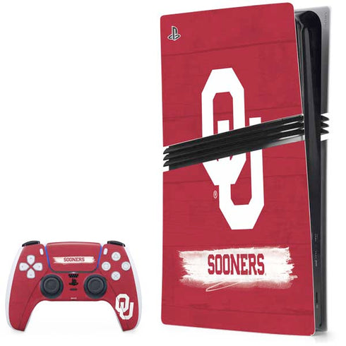 University of Oklahoma Sooners PS5 Pro Bundle Skin