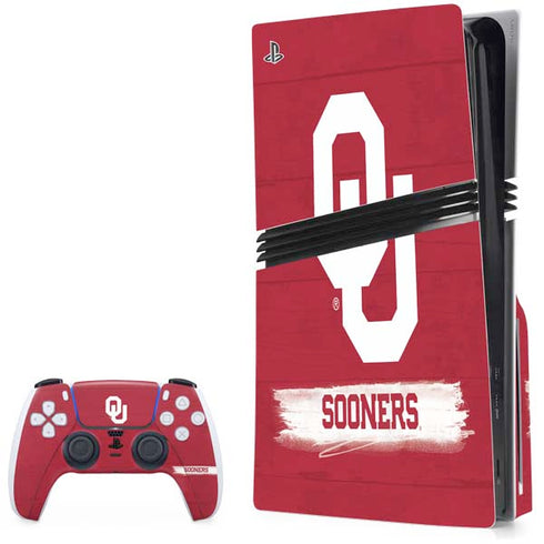 University of Oklahoma Sooners PS5 Pro Disk Bundle Skin
