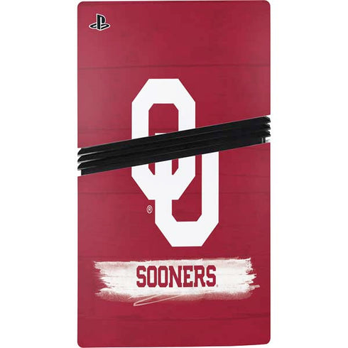 University of Oklahoma Sooners PS5 Pro Disk Console Skin