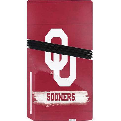 University of Oklahoma Sooners PS5 Pro Disk Console Skin