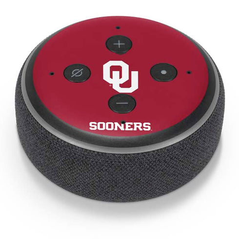 University of Oklahoma Sooners Red Amazon Echo Dot Skin