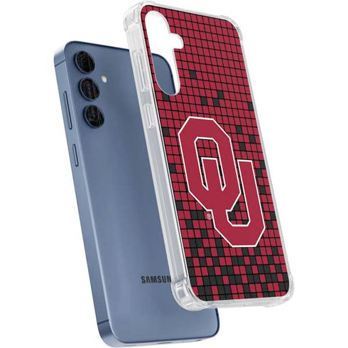 University of Oklahoma Sooners Red Digi Galaxy A35 5G Clear Case