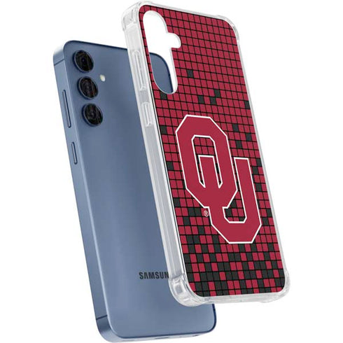 University of Oklahoma Sooners Red Digi Galaxy A55 5G Clear Case