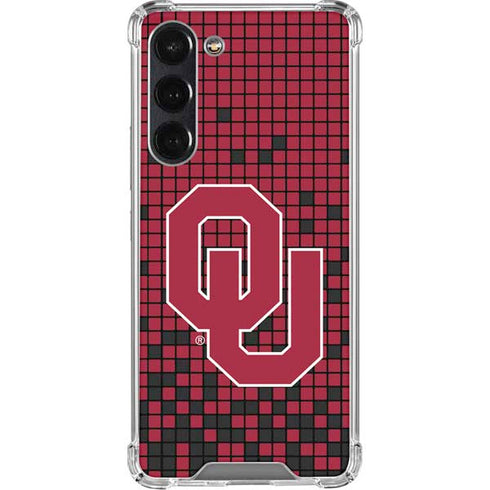 University of Oklahoma Sooners Red Digi Galaxy S24 FE Clear Case