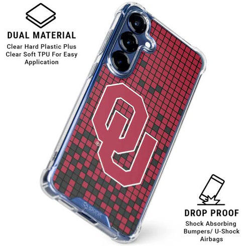 University of Oklahoma Sooners Red Digi Galaxy S25 Clear Case