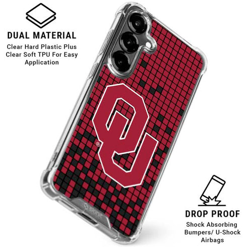 University of Oklahoma Sooners Red Digi Galaxy S26 Clear Case