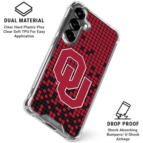 University of Oklahoma Sooners Red Digi Galaxy S26 Plus Clear Case