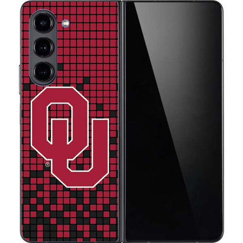 University of Oklahoma Sooners Red Digi Galaxy Z Fold5 5G Skin