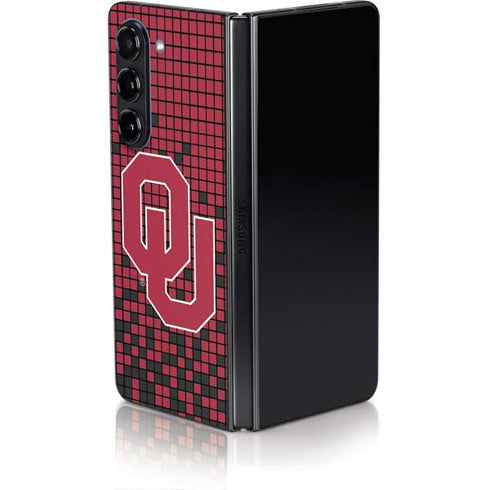 University of Oklahoma Sooners Red Digi Galaxy Z Fold5 5G Skin