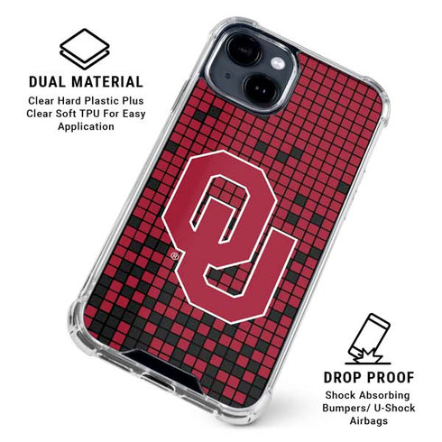 University of Oklahoma Sooners Red Digi iPhone 15 Clear Case