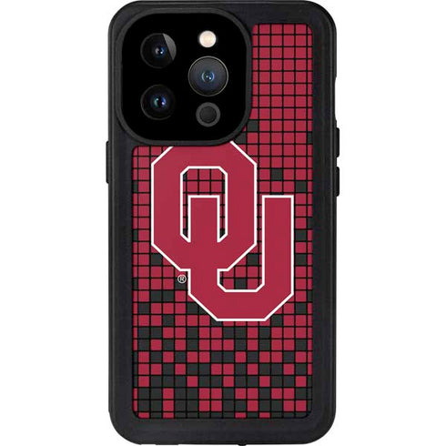 University of Oklahoma Sooners Red Digi iPhone 15 Pro Waterproof Case