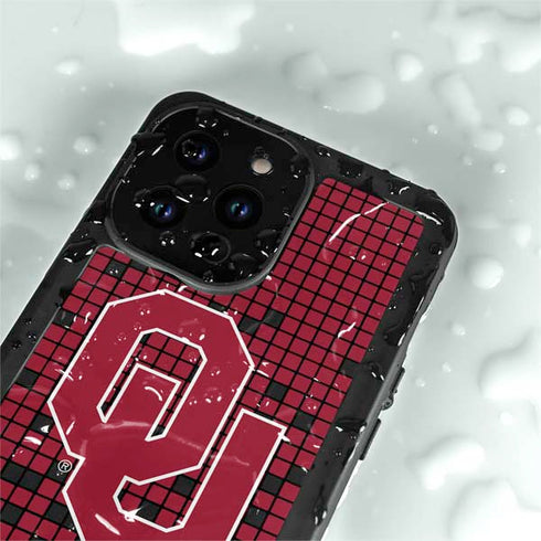 University of Oklahoma Sooners Red Digi iPhone 15 Pro Waterproof Case