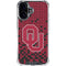 University of Oklahoma Sooners Red Digi iPhone 16 Plus Clear Case