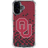 University of Oklahoma Sooners Red Digi iPhone 16 Plus Clear Case