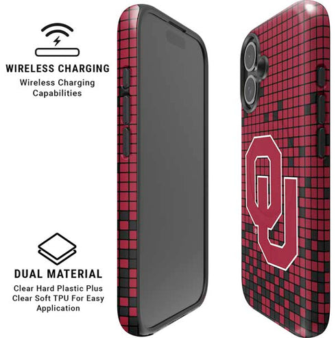 University of Oklahoma Sooners Red Digi iPhone 16 Plus Magsafe Impact Case