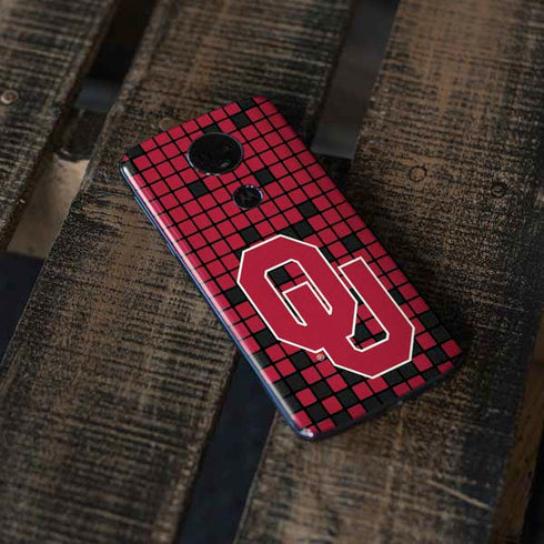 University of Oklahoma Sooners Red Digi Moto E5 Plus Skin