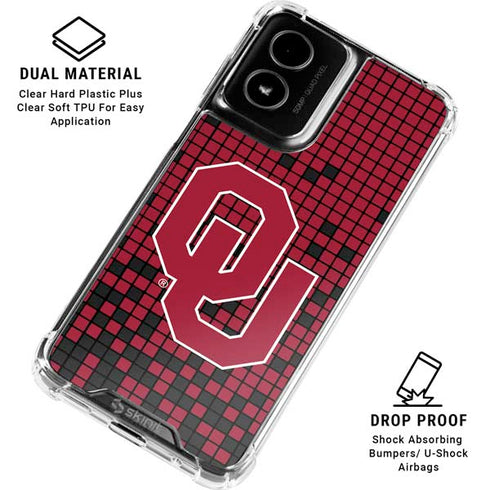 University of Oklahoma Sooners Red Digi Moto G Power 5G (2024) Clear Case