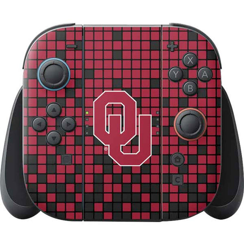 University of Oklahoma Sooners Red Digi Nintendo Switch 2 (2025) Joy-Con Controller Skin