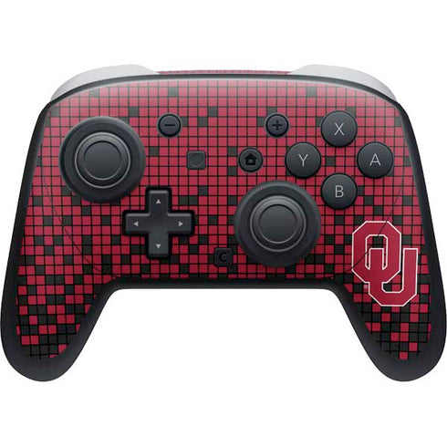 University of Oklahoma Sooners Red Digi Nintendo Switch 2 (2025) Pro Controller Skin