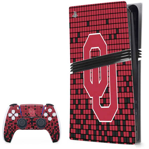 University of Oklahoma Sooners Red Digi PS5 Pro Bundle Skin