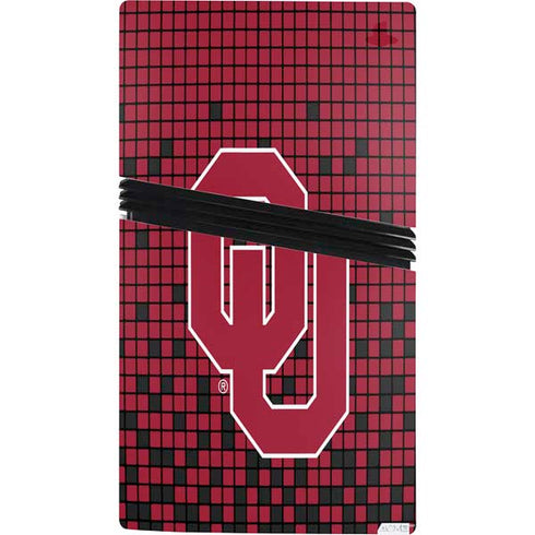 University of Oklahoma Sooners Red Digi PS5 Pro Console Skin