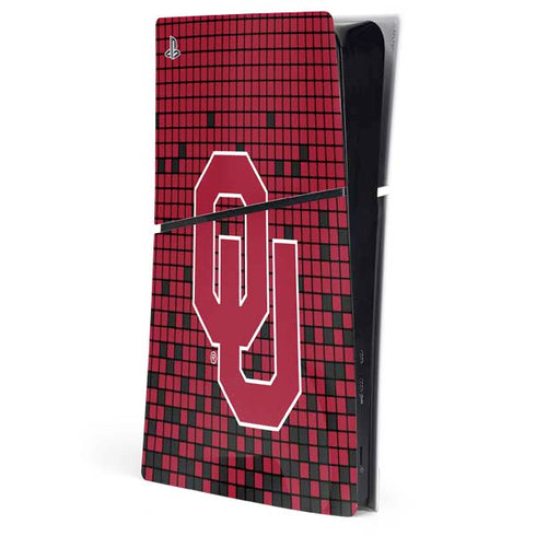 University of Oklahoma Sooners Red Digi PS5 Slim Digital Edition Console Skin