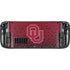 University of Oklahoma Sooners Red Digi Steam Deck Handheld Gaming Computer Skin