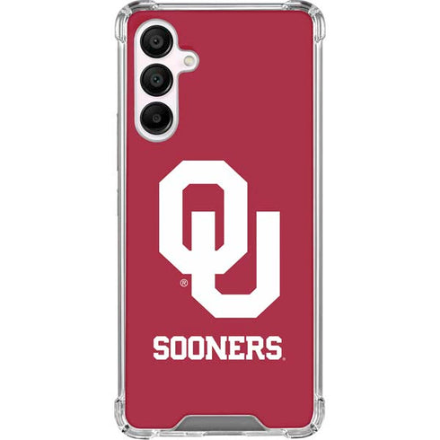 University of Oklahoma Sooners Red Galaxy A16 5G Clear Case