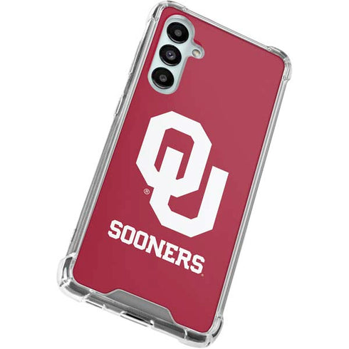 University of Oklahoma Sooners Red Galaxy A16 5G Clear Case
