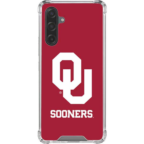 University of Oklahoma Sooners Red Galaxy A17 Clear Case