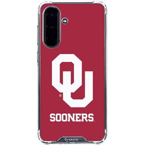 University of Oklahoma Sooners Red Galaxy A36 5G Clear Case