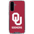 University of Oklahoma Sooners Red Galaxy A36 5G Clear Case