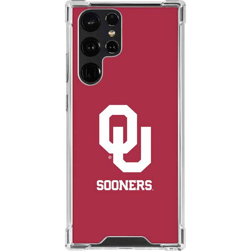 University of Oklahoma Sooners Red Galaxy S23 Ultra Clear Case