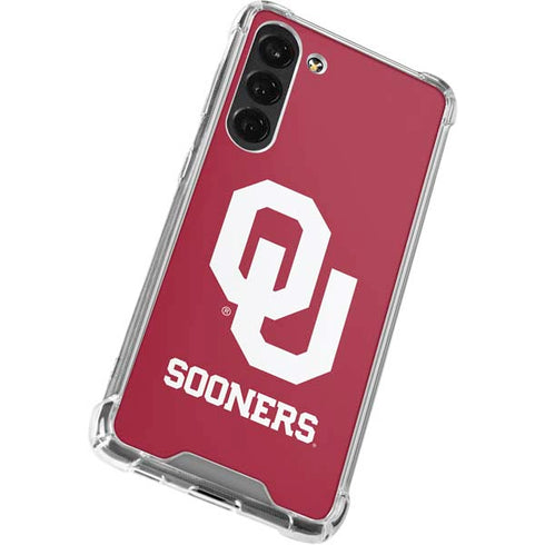 University of Oklahoma Sooners Red Galaxy S24 FE Clear Case