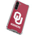 University of Oklahoma Sooners Red Galaxy S24 FE Clear Case