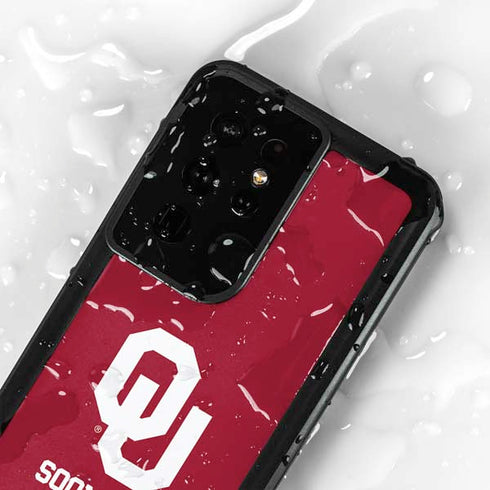 University of Oklahoma Sooners Red Galaxy S24 Ultra Waterproof Case
