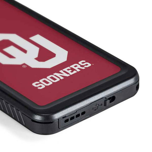 University of Oklahoma Sooners Red Galaxy S24 Waterproof Case