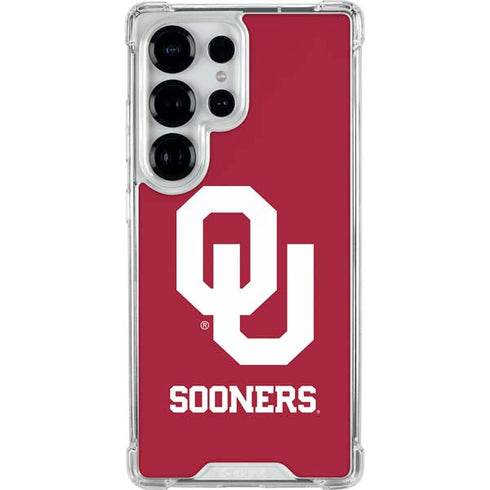 University of Oklahoma Sooners Red Galaxy S25 Ultra Clear Case