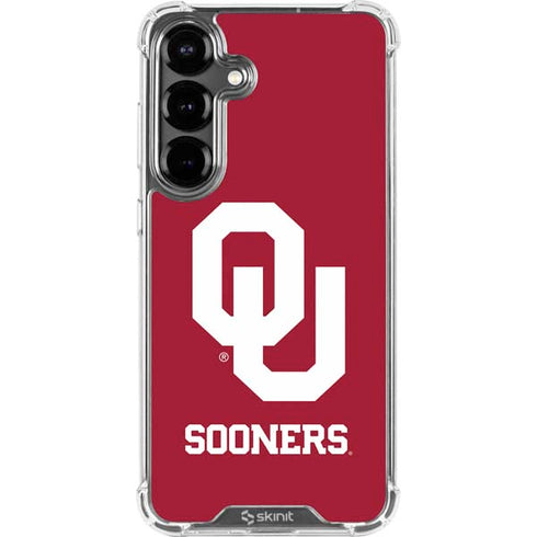 University of Oklahoma Sooners Red Galaxy S26 Clear Case