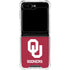 University of Oklahoma Sooners Red Galaxy Z Flip6 Clear Case