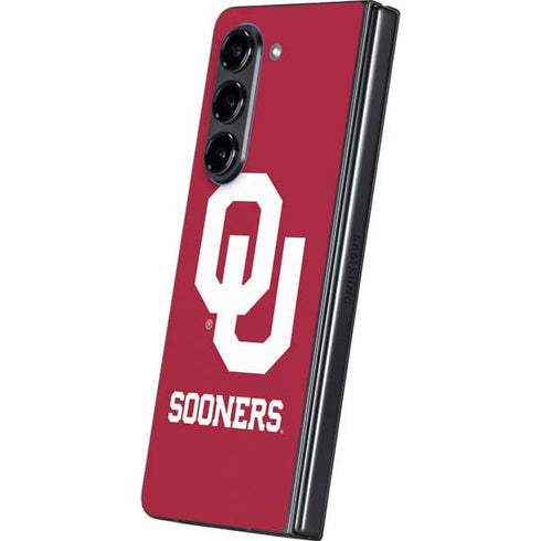 University of Oklahoma Sooners Red Galaxy Z Fold5 5G Skin