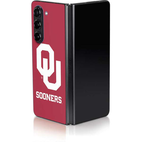 University of Oklahoma Sooners Red Galaxy Z Fold5 5G Skin