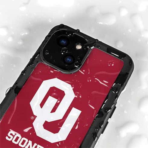 University of Oklahoma Sooners Red iPhone 15 Plus Waterproof Case
