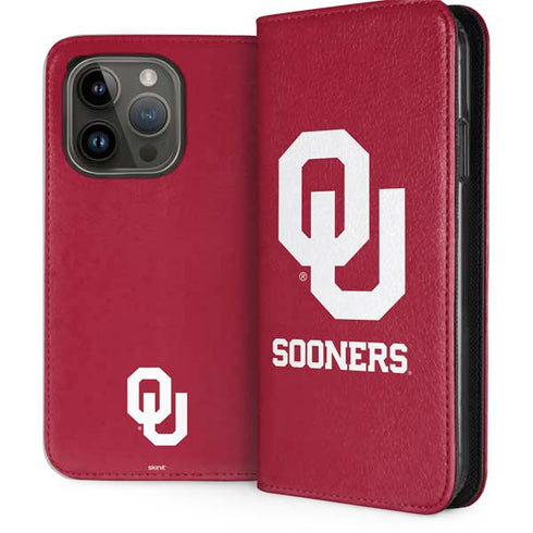 University of Oklahoma Sooners Red iPhone 15 Pro Folio Case