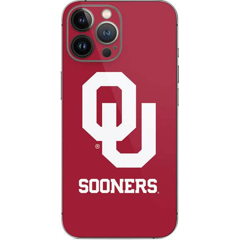 University of Oklahoma Sooners Red iPhone 15 Pro Max Skin