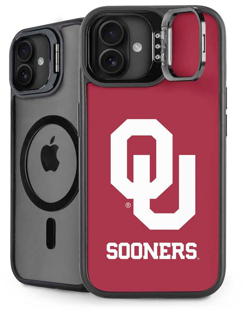 University of Oklahoma Sooners Red iPhone 16 Plus Kickstand Case