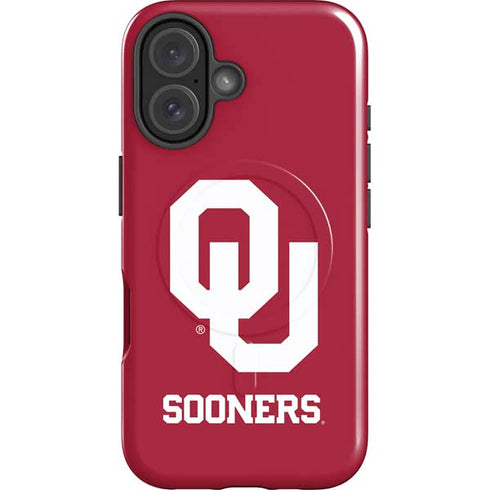 University of Oklahoma Sooners Red iPhone 16 Plus Magsafe Impact Case