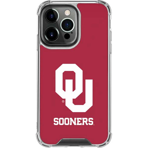 University of Oklahoma Sooners Red iPhone 16 Pro Clear Case