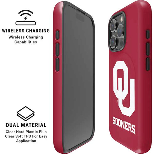 University of Oklahoma Sooners Red iPhone 16 Pro Magsafe Impact Case