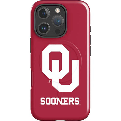 University of Oklahoma Sooners Red iPhone 16 Pro Max Magsafe Impact Case